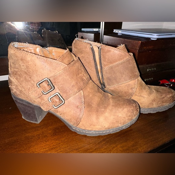 B.O.C Side Zip Leather Ankle Boots, Size 11 / 43, RUNS SMALL - Picture 1 of 7